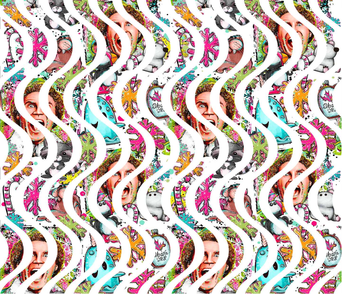 20oz UV DTF Tumbler Template - Dizzy Spells 2