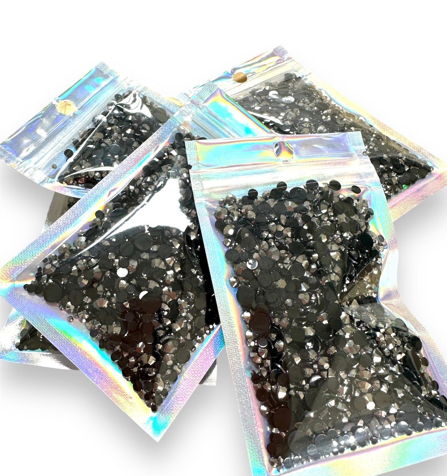 AB Rhinestones Black - Mixed bag Size
