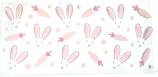 16oz UV Wrap - Bunny Ears and Carrots