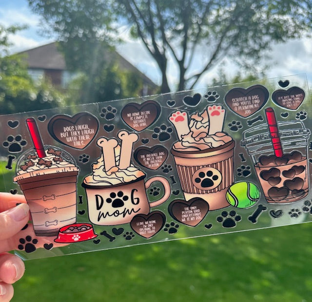 DOUBLE SIDED - 16oz UV Wrap - Dog Mom