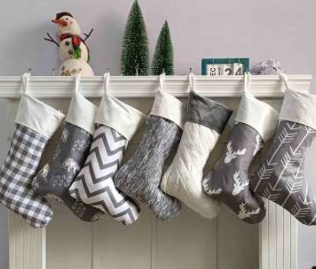 Christmas Stockings - Grey