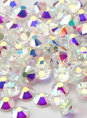 AB Rhinestones Transparent Iridescent - Mixed bag Size