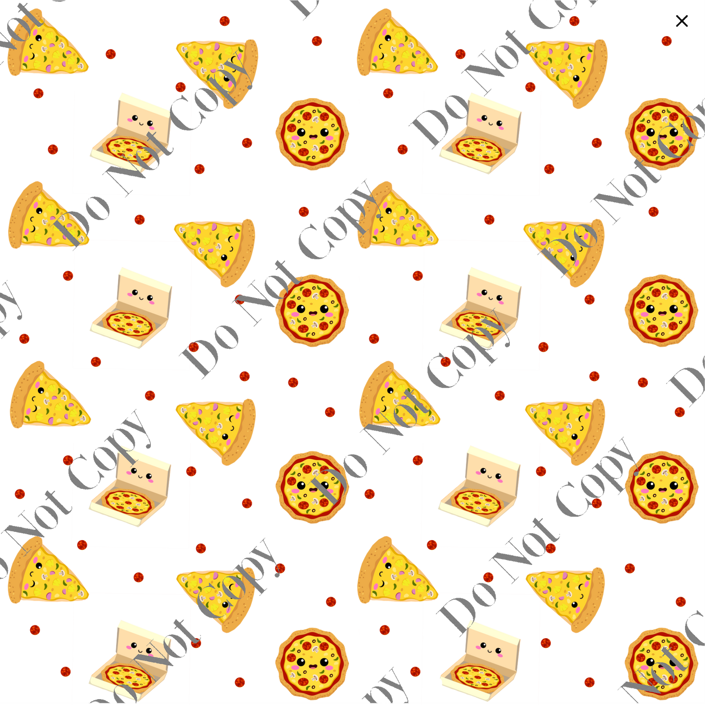 Patterned Vinyl - Pizza