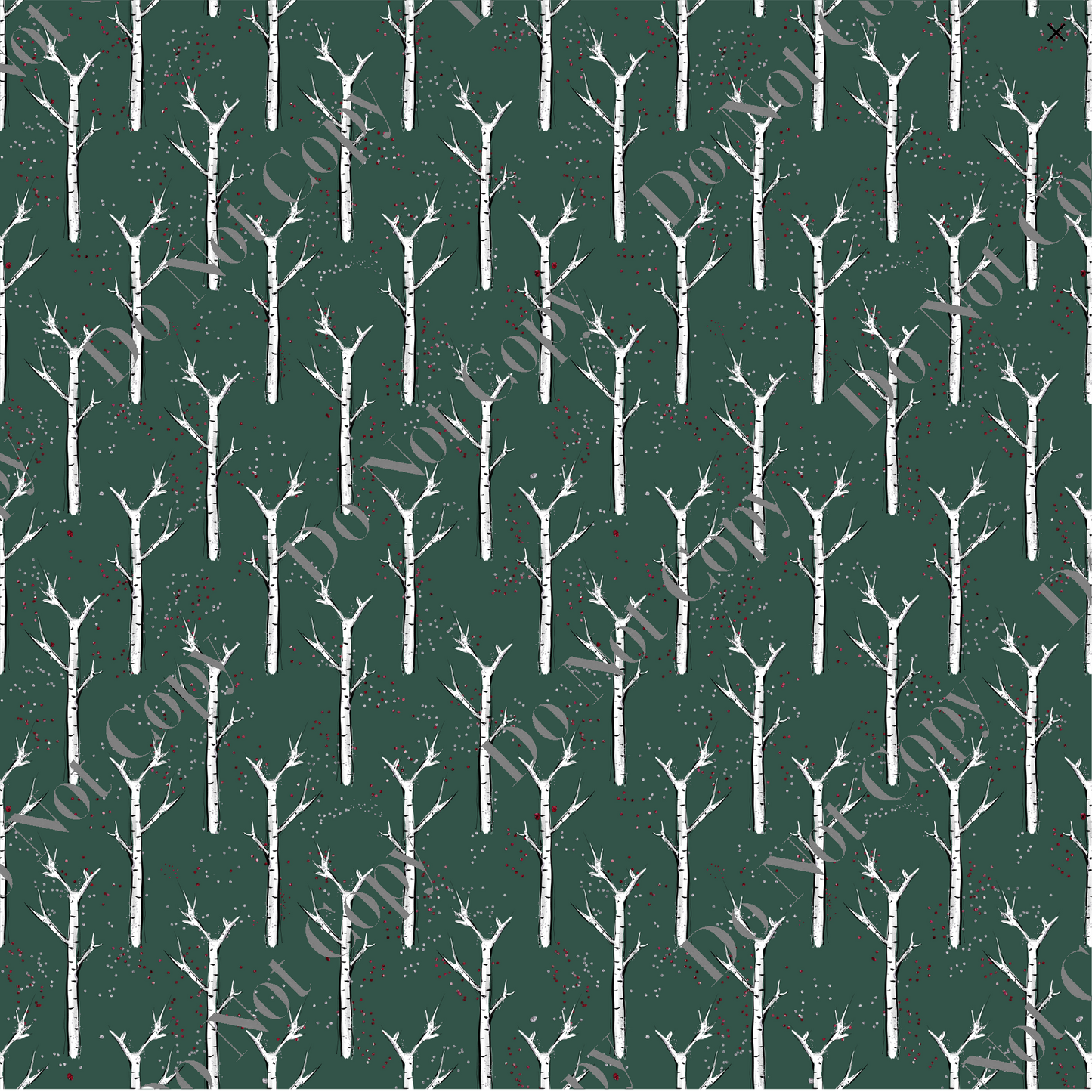 Patterned Vinyl - Trees bare