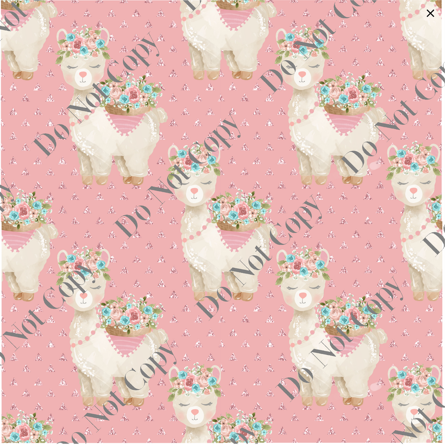 Patterned Vinyl - Llama