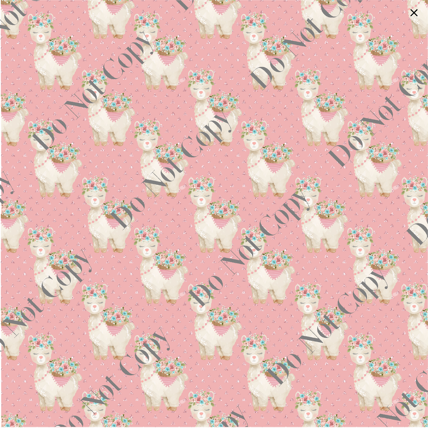 Patterned Vinyl - Llama