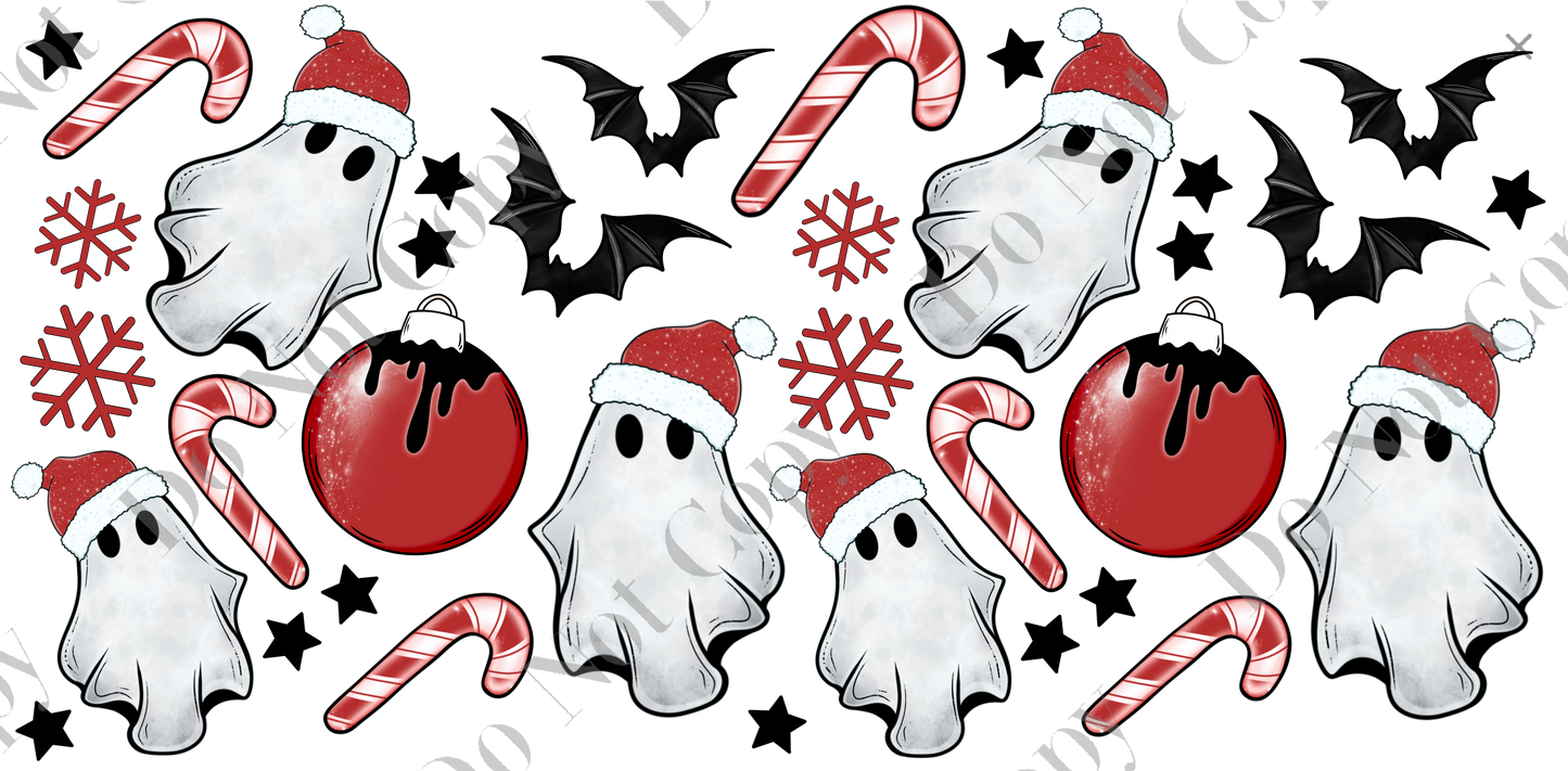160z Sublimation Wrap - Christmas Ghosts