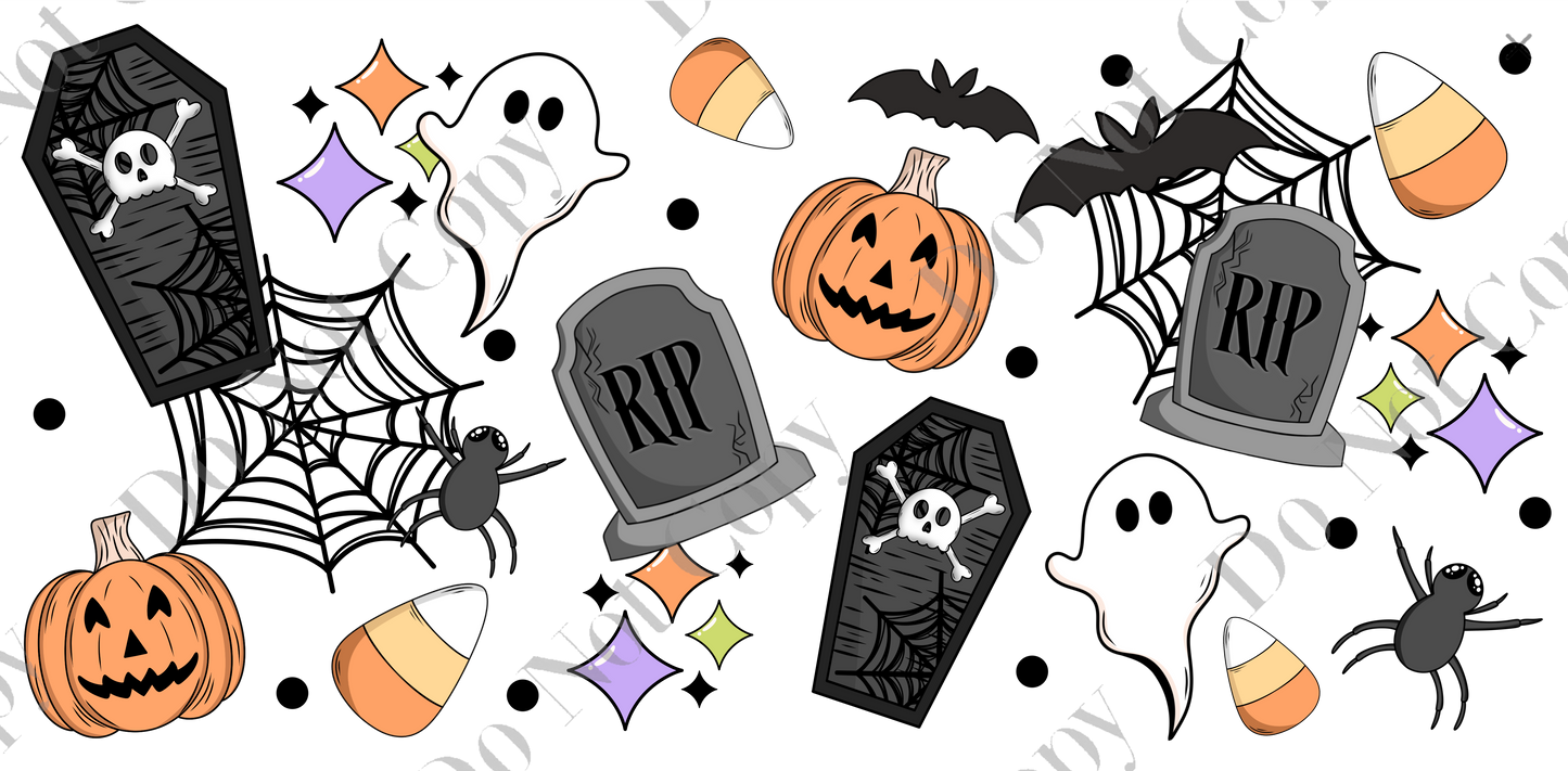 160z Sublimation Wrap - Halloween
