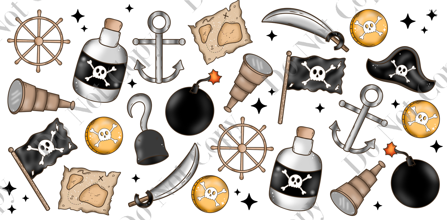 160z Sublimation Wrap - Pirates