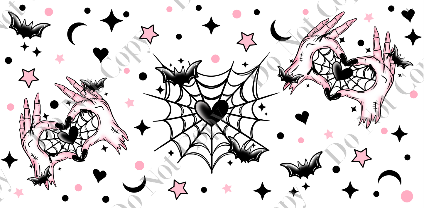 160z Sublimation Wrap - Witch Skellie Heart