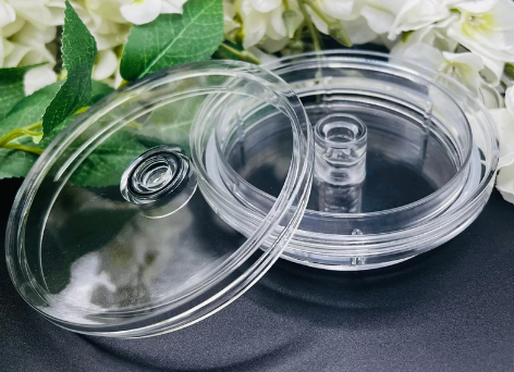 16oz ACRYLIC SNOWGLOBE with DOUBLE WALLED LID - Pre Drilled Hole & Plug