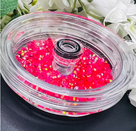 24oz/160z Acrylic - Double Walled - SNOWGLOBE Lid