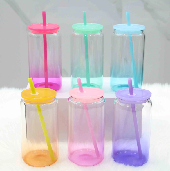 16oz GLASS Gradient cans
