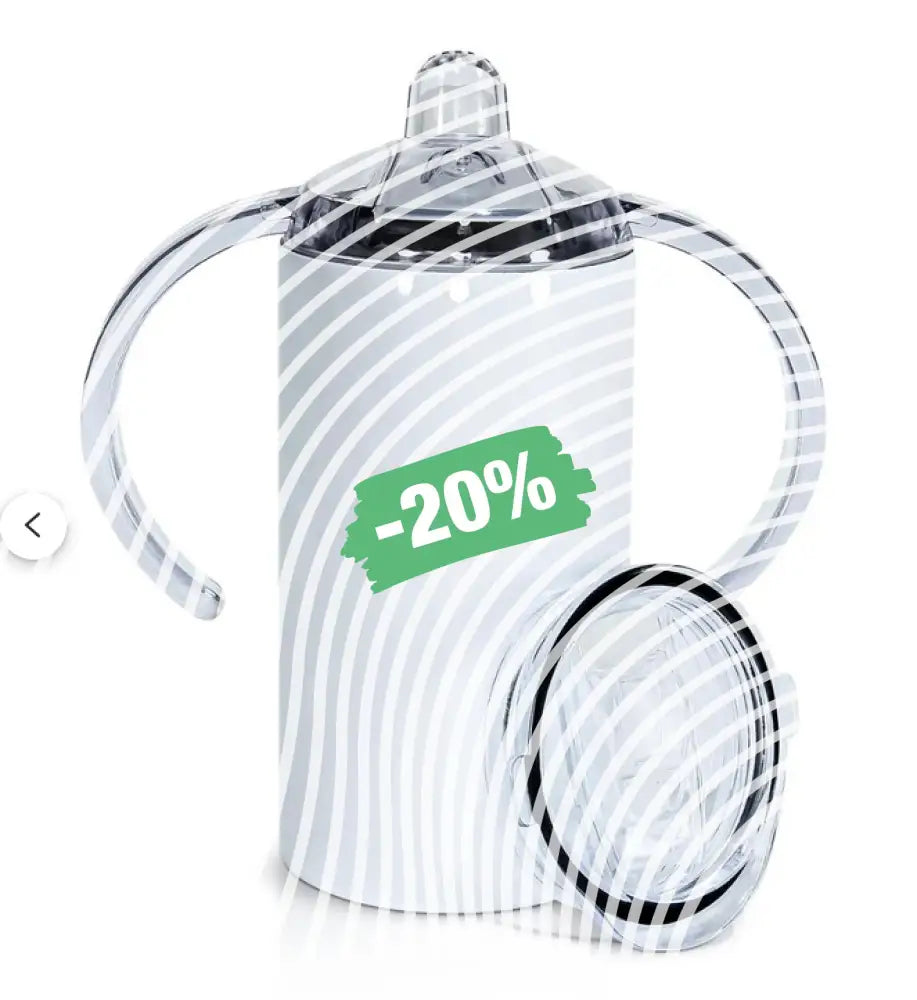 Sublimation - 12oz skinny tumbler with 2 lids - Sippy Cup