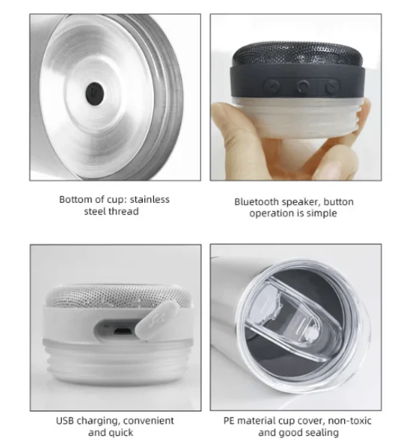 20oz BLUETOOTH Speaker Tumbler - Sublimation