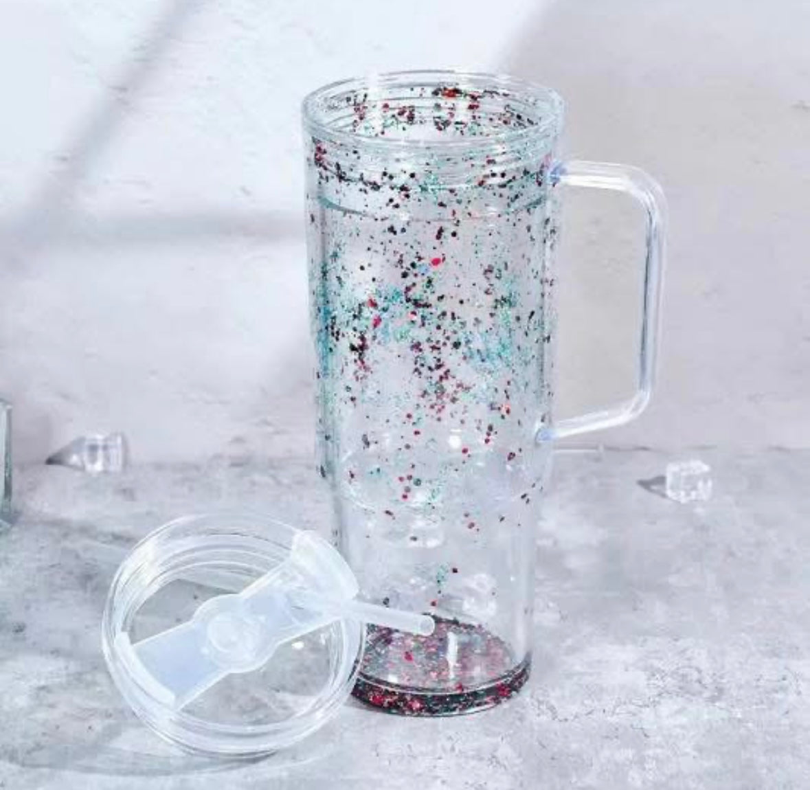 40oz double walled Acrylic SNOW GLOBE
