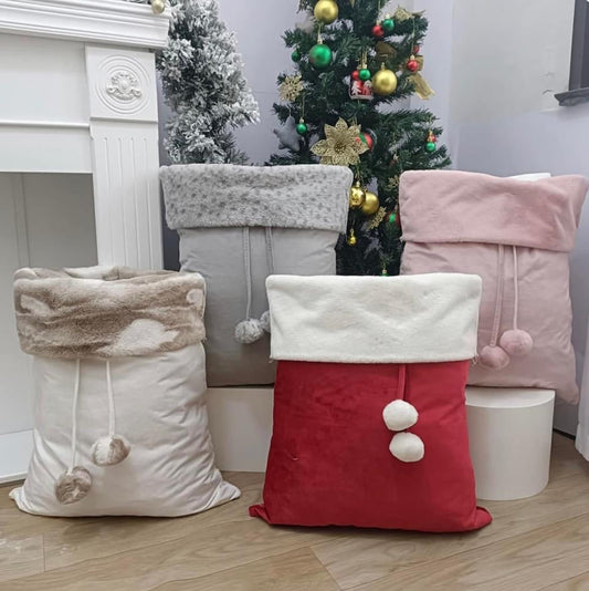 Luxurious Velvet Santa Sacks & Matching Stocking - PREORDER