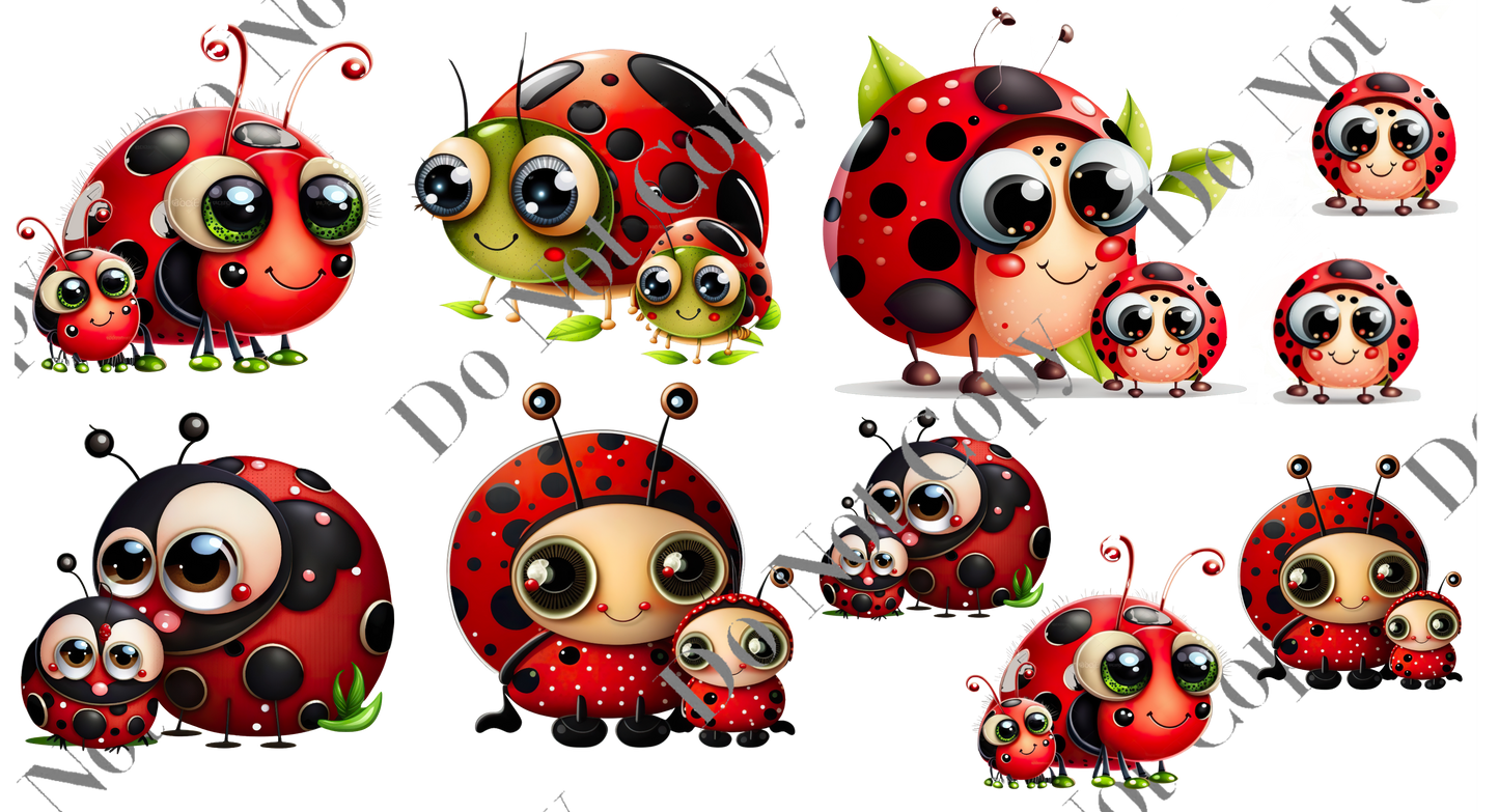 Decal Sheets - Lady Birds/bugs