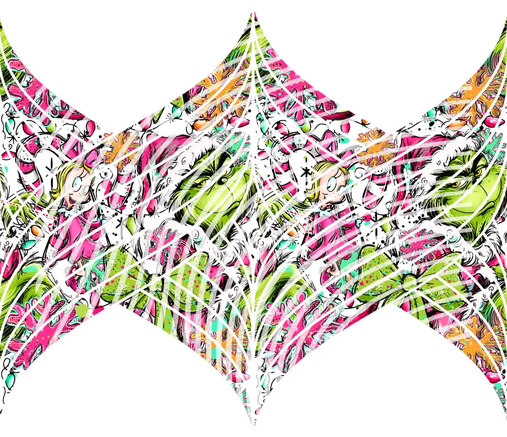 20oz UV DTF Tumbler Template - Mermaids Tail The Green One