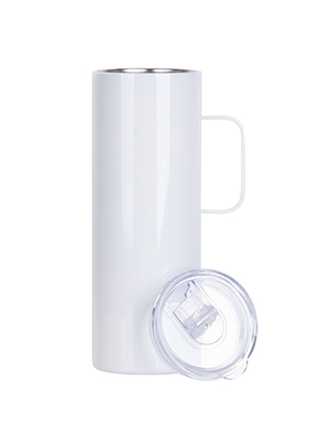 20oz Sublimation Straight Skinny Tumbler with Handle