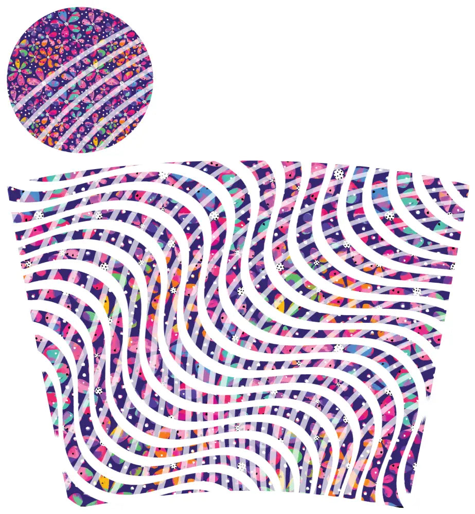 24oz UV DTF Tumbler Template With Lid - Dizzy Spells