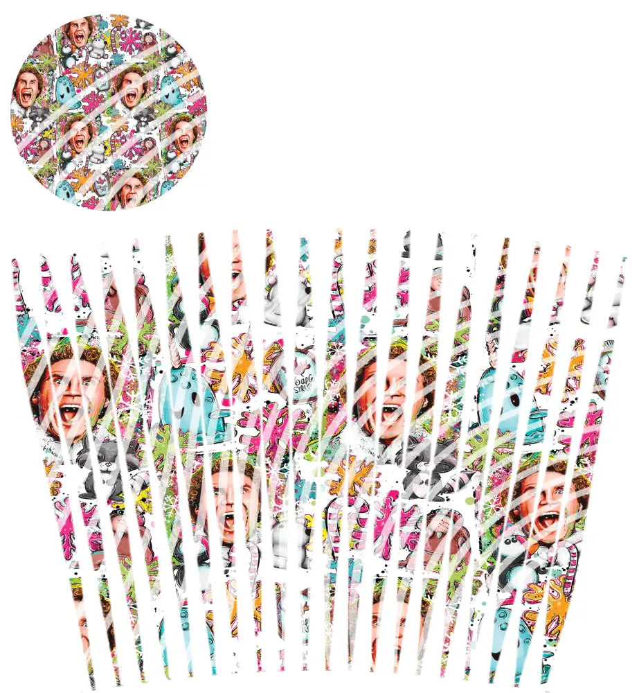 24oz UV DTF Tumbler Template With Lid - Mermaid Tails