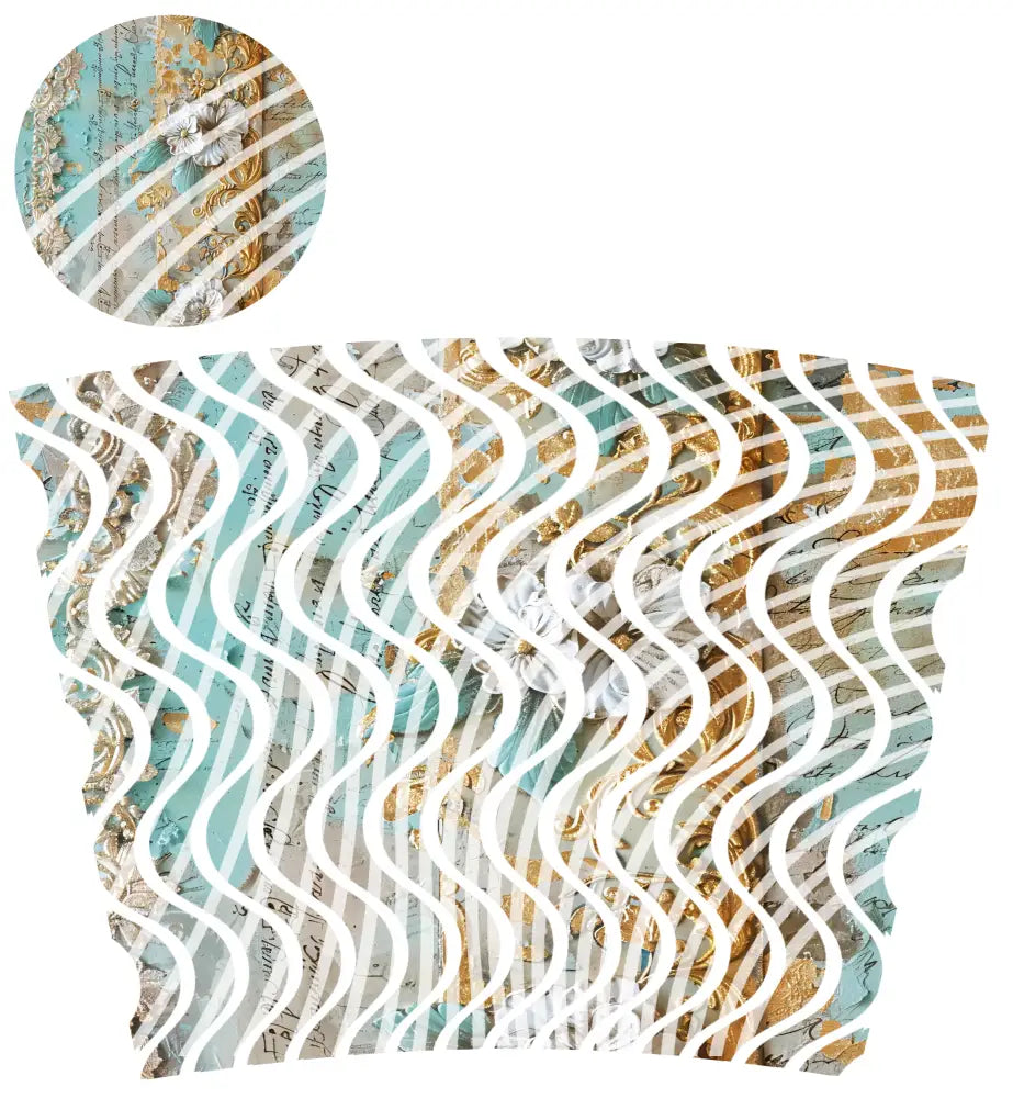 24oz UV DTF Tumbler Template With Lid - Mermaid Tails