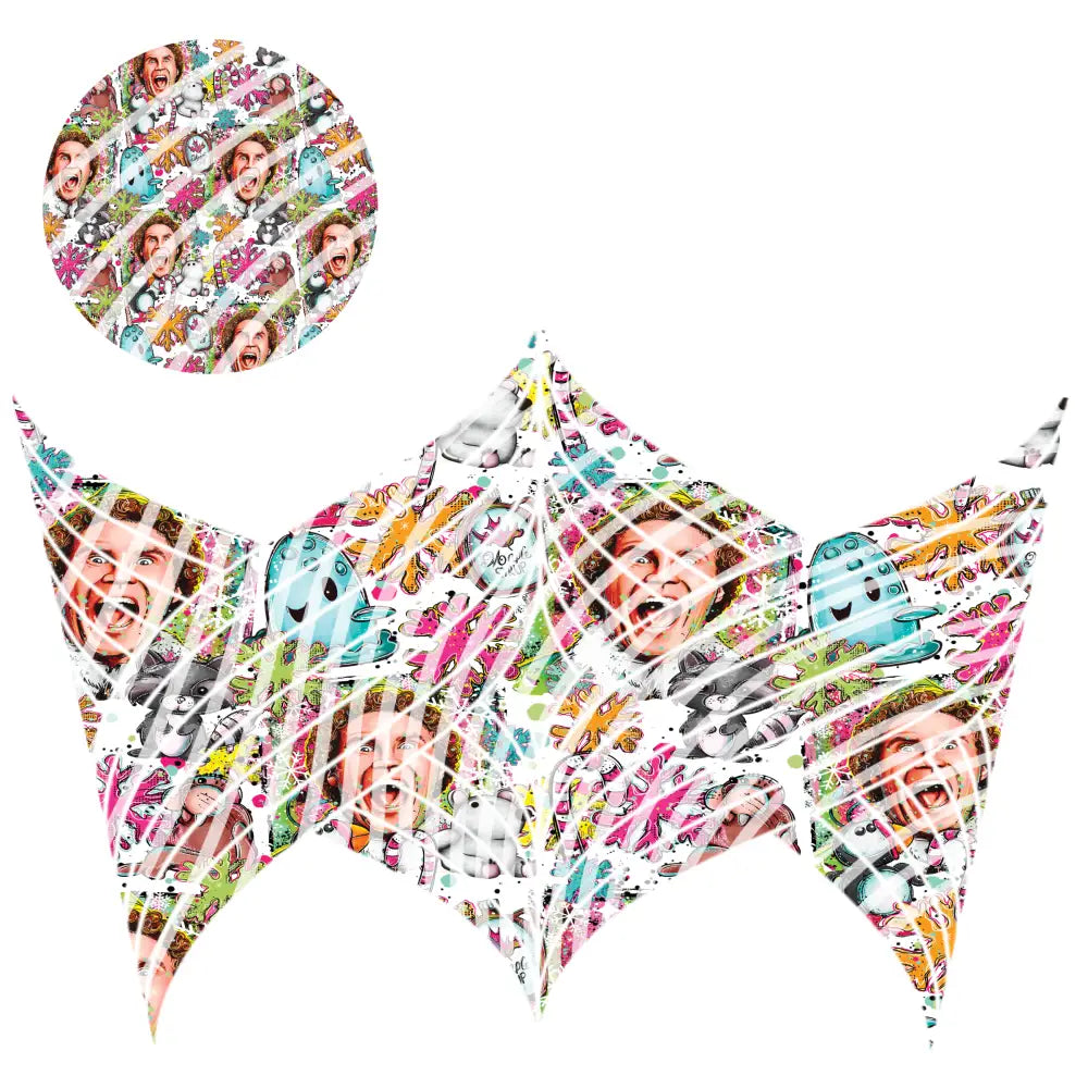 24oz UV DTF Tumbler Template With Lid - Mermaid Tails Buddy