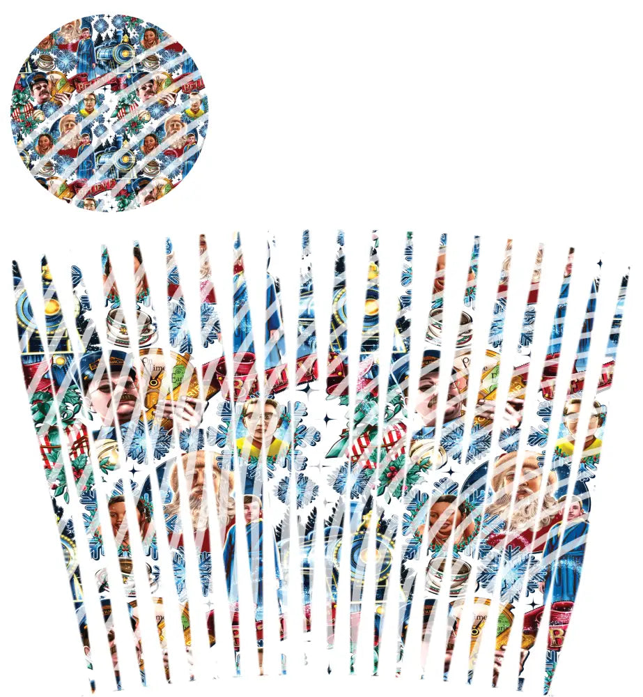 24oz UV DTF Tumbler Template With Lid - Mindbender Polar X