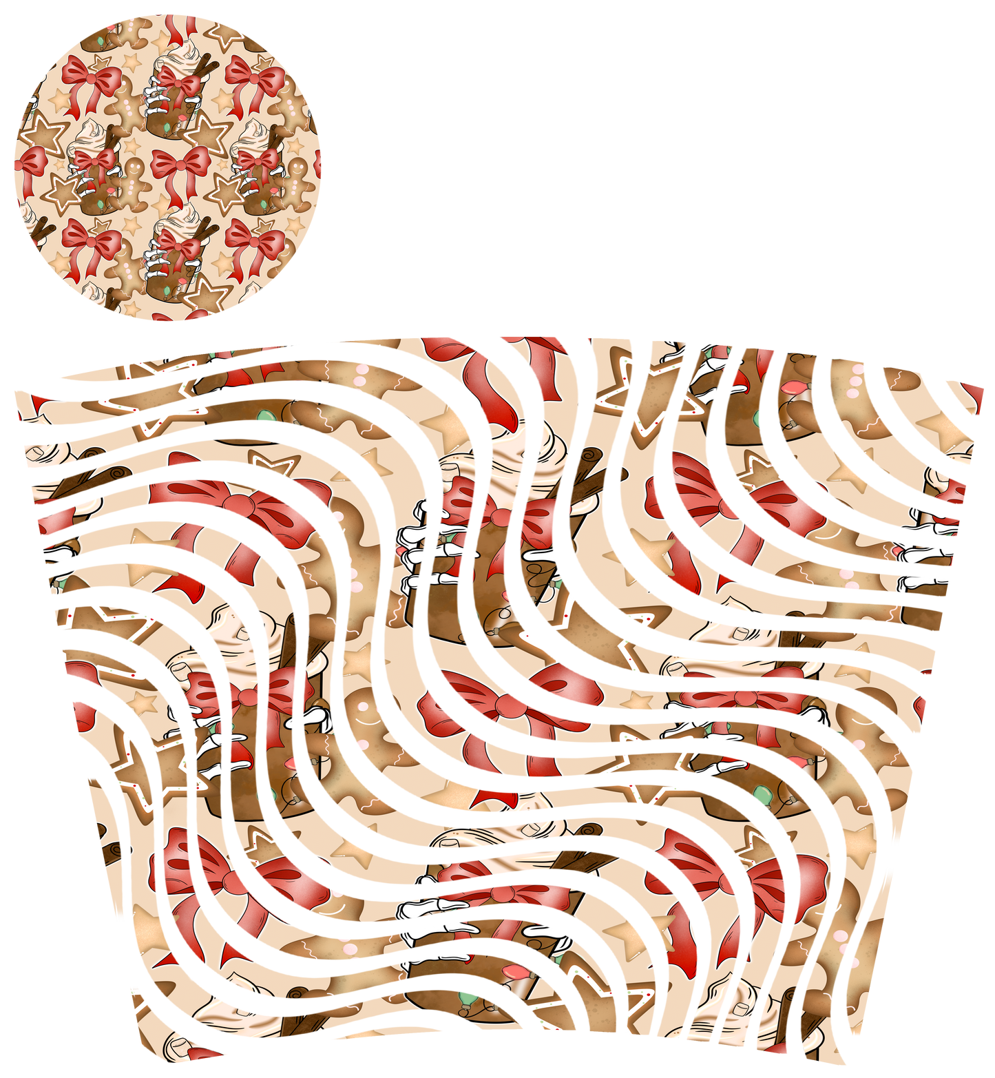 24oz UV DTF Tumbler Template With Lid - Dizzy Spells