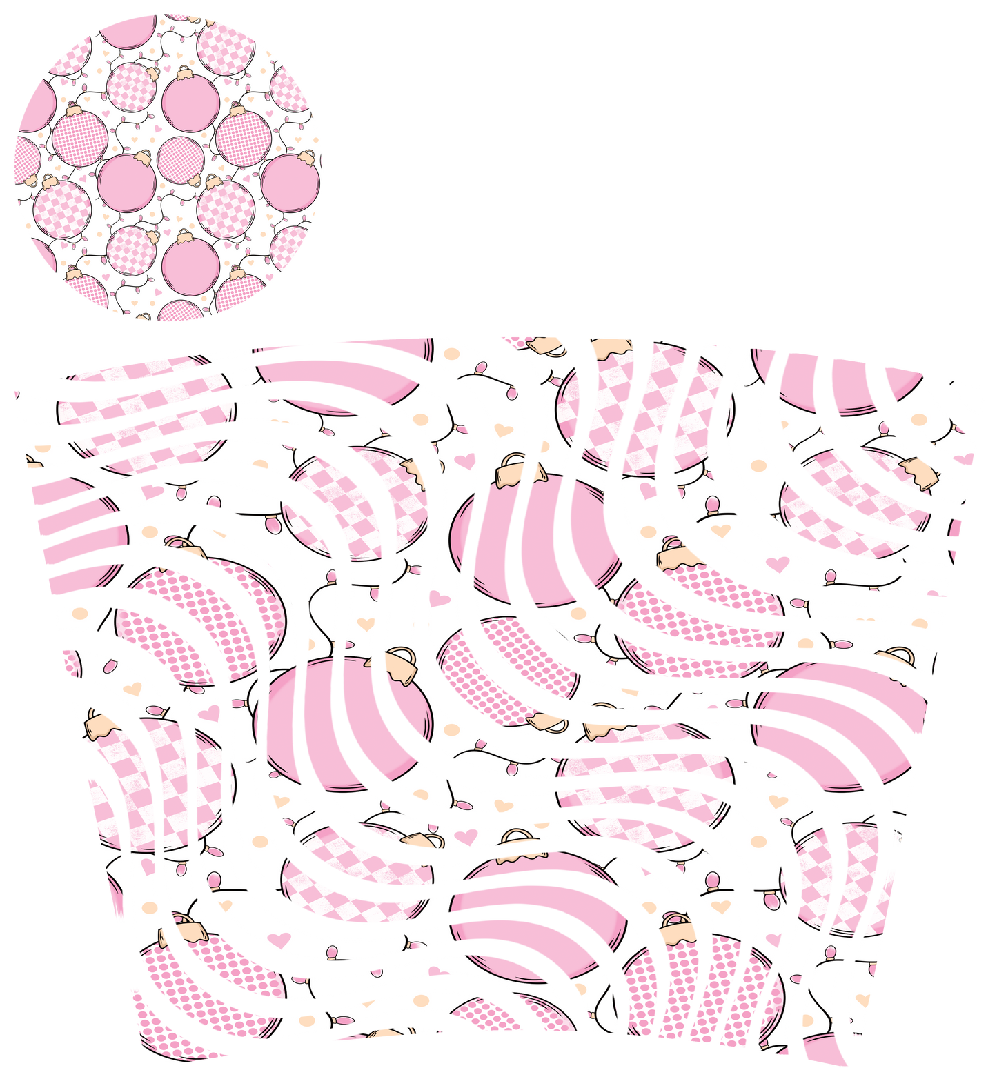 24oz UV DTF Tumbler Template With Lid - Dizzy Spells