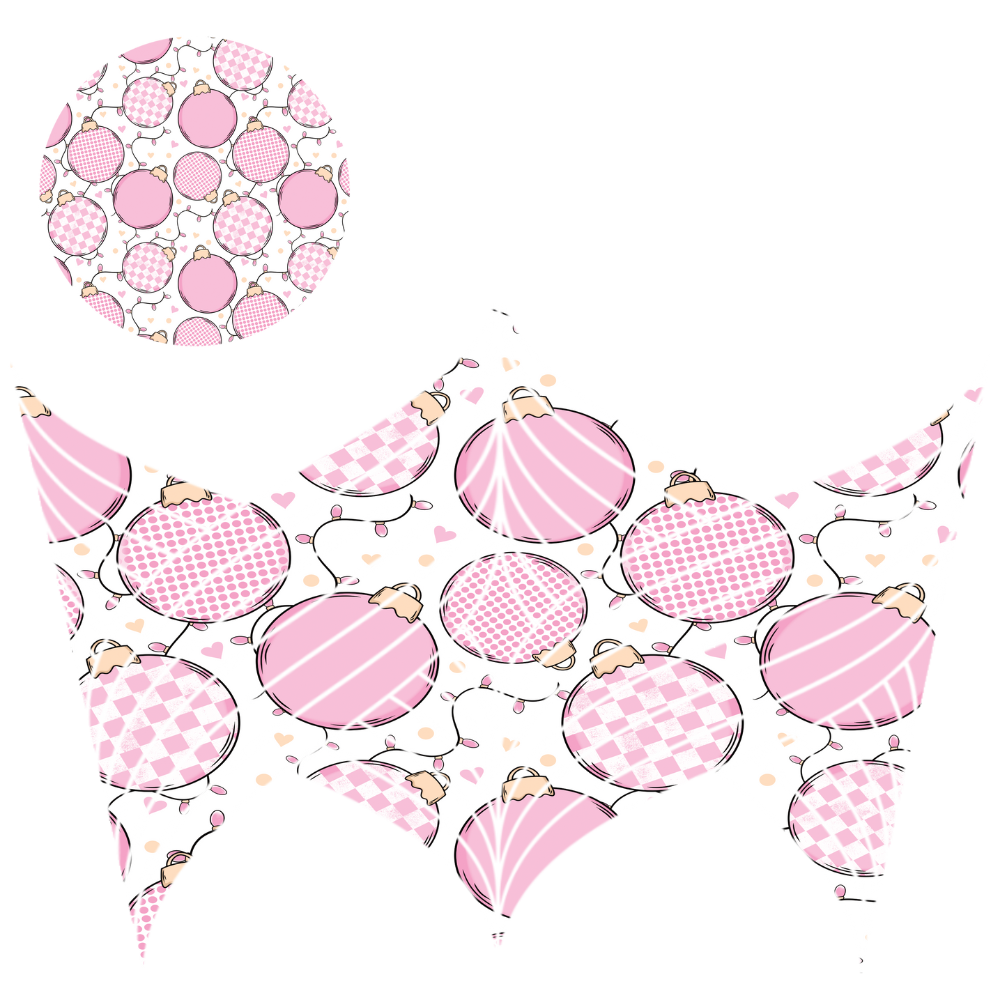 24oz UV DTF Tumbler Template With Lid - Mermaid Tails