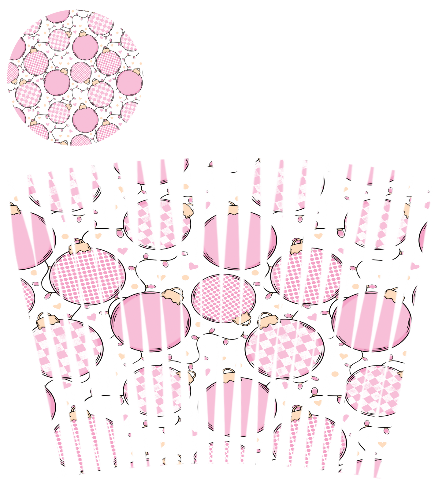 24oz UV DTF Tumbler Template With Lid - Mindbender