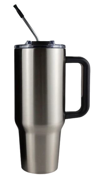 30oz Travel Tumbler with Handle - Stainless Steel