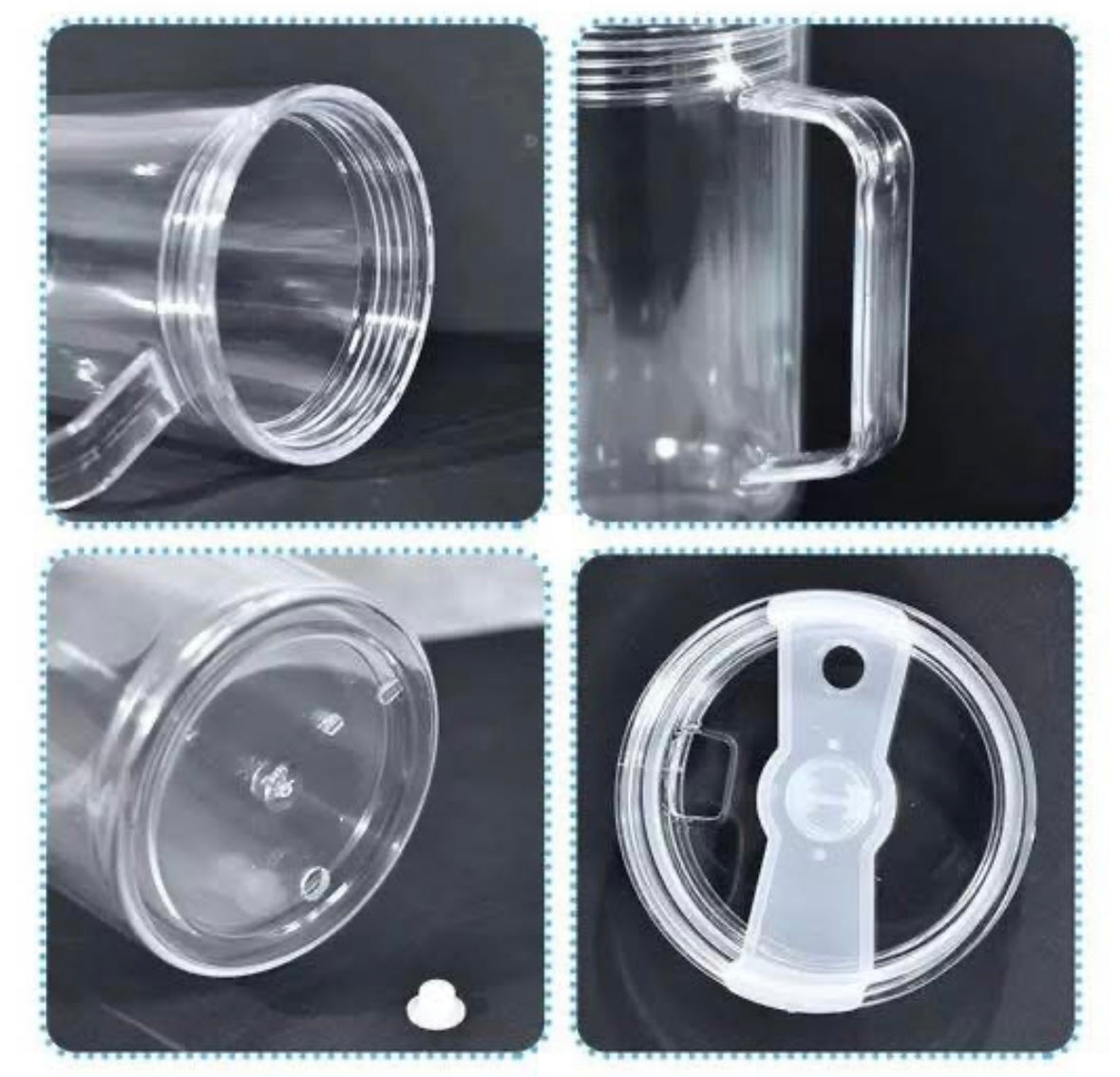 40oz double walled Acrylic SNOW GLOBE