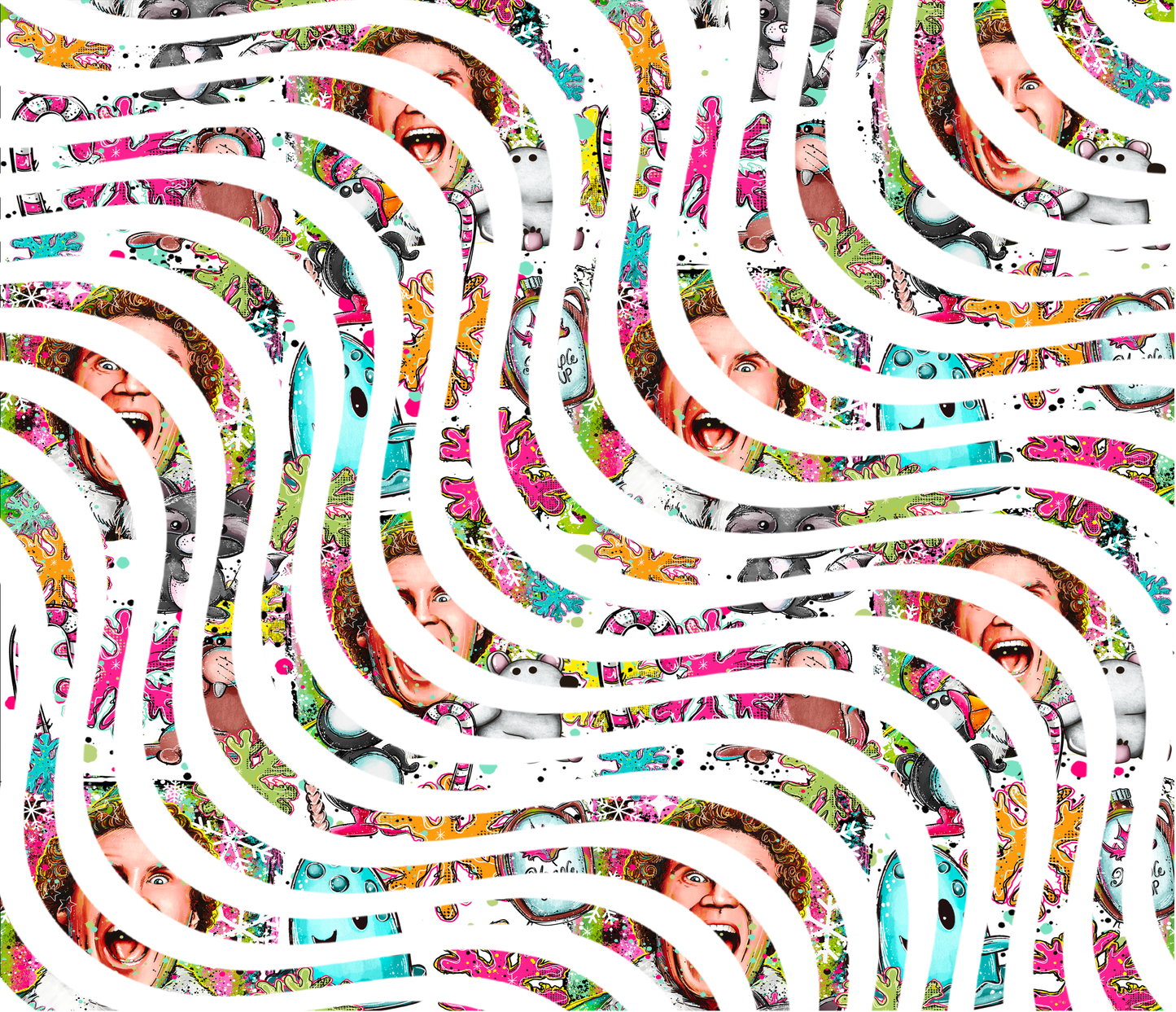 20oz UV DTF Tumbler Template - Dizzy Spells