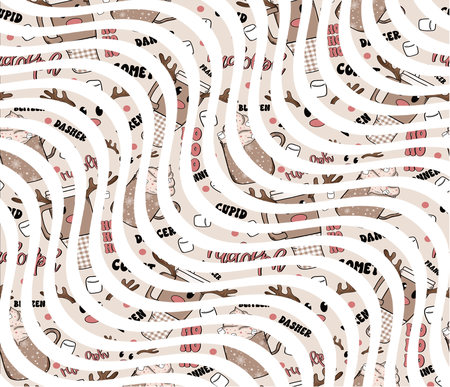 20oz UV DTF Tumbler Template - Dizzy Spells