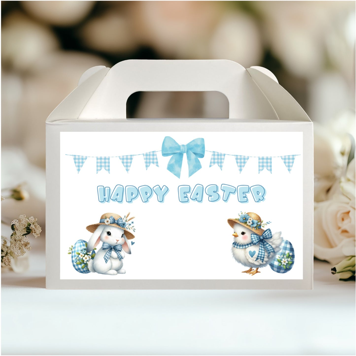 Customisable EASTER Party Box STICKER