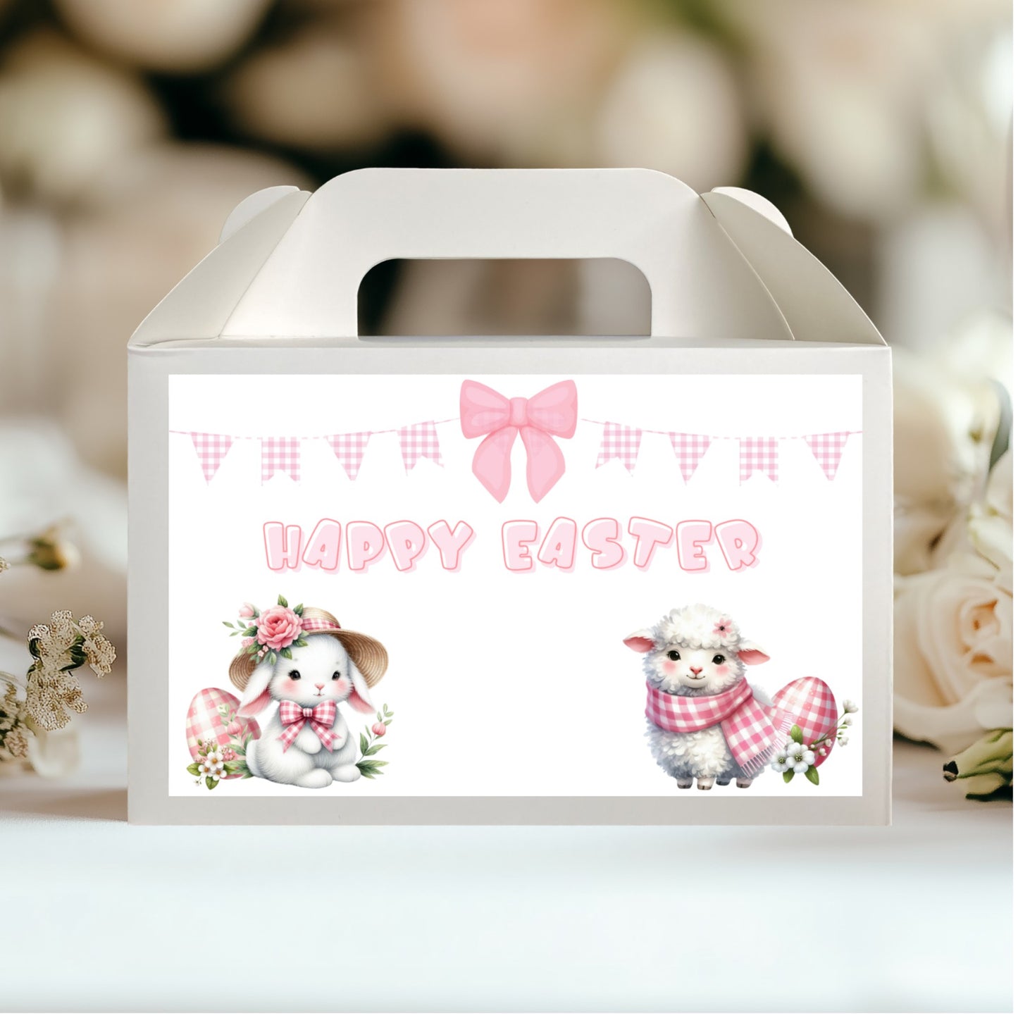 Customisable EASTER Party Box STICKER