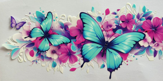 16oz UV Wrap - Butterflies