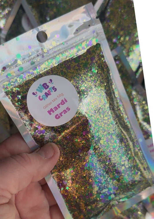Mardi Gras - Chunky Mix Glitter - Multi coloured