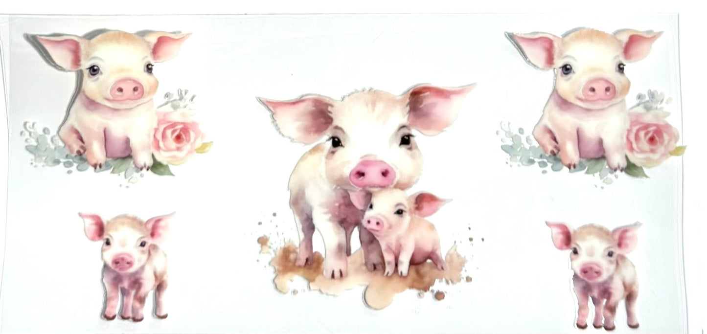 16oz UV Wrap - Little Pigs
