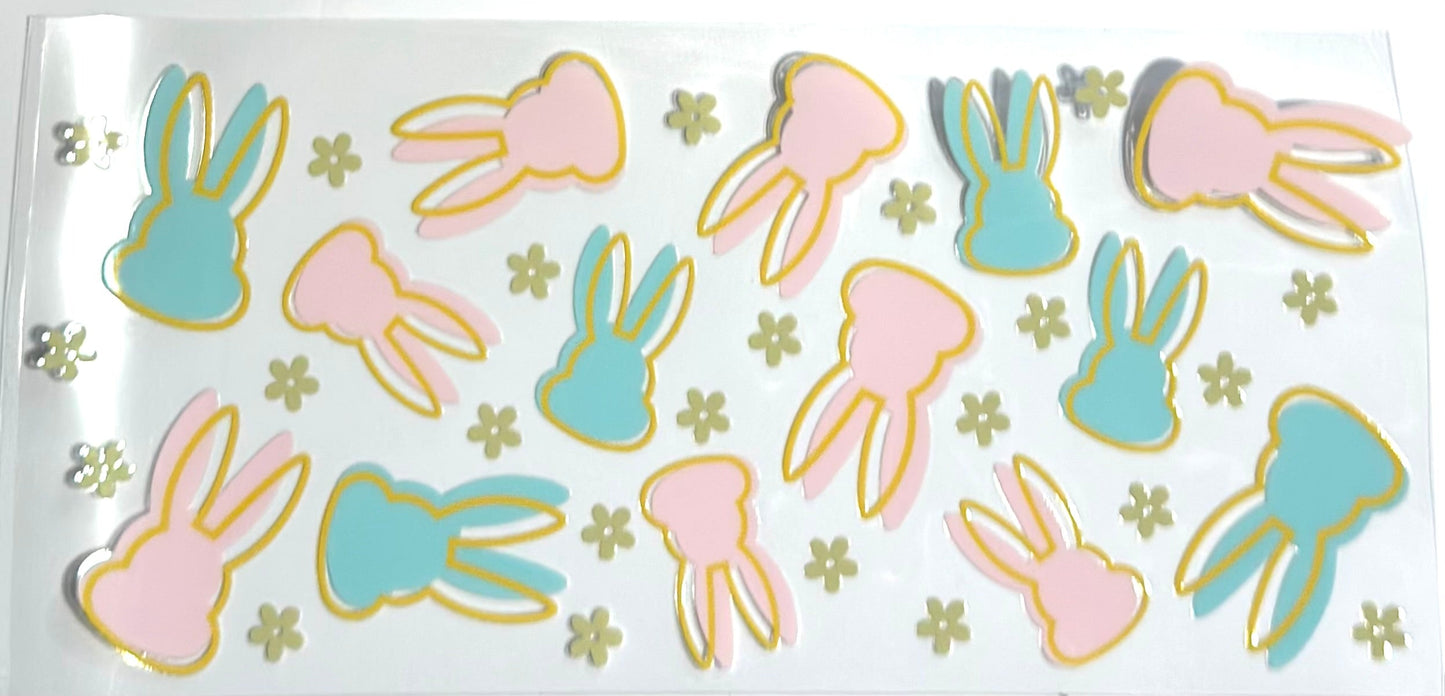 16oz UV Wrap - Bunny Rabbits