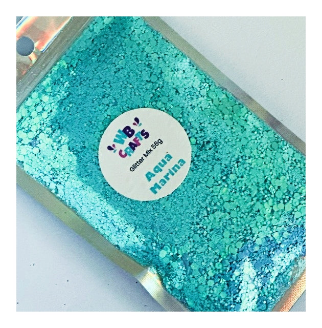 Aqua Marine - Opal Chunky Mix Glitter