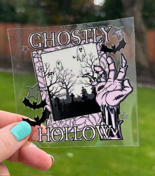 DOUBLE SIDED - UV DTF Decal - Ghostly Hollow