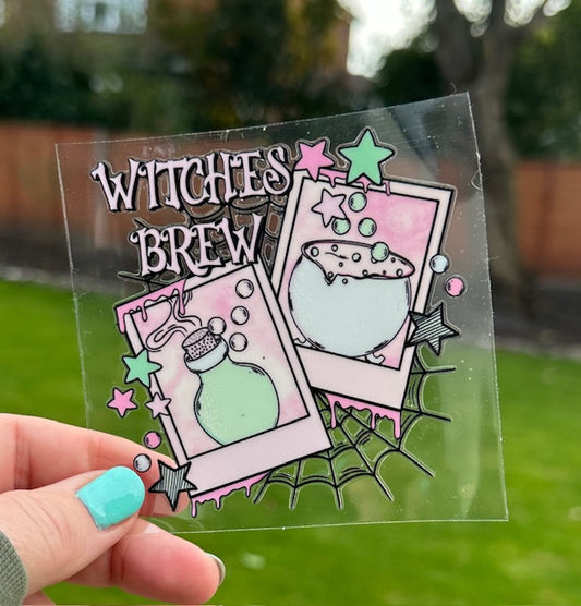 DOUBLE SIDED - UV DTF Decal - Witches Brew