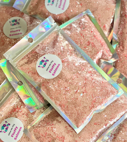 Fluffy Salmon - Spring Series - Chunky Mix Glitter