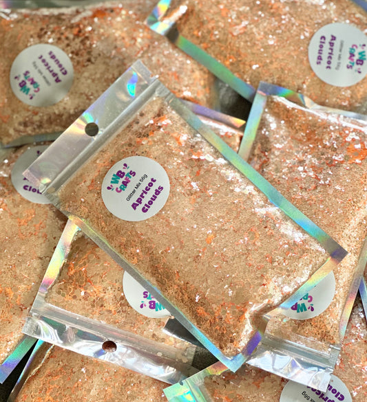Apricot Clouds - Spring Series - Chunky Mix Glitter