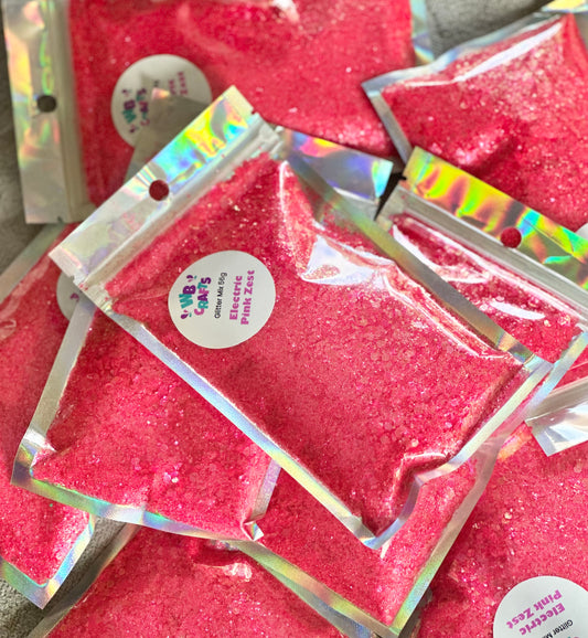 Electric pink Zest - Candy Series - Chunky Mix Glitter