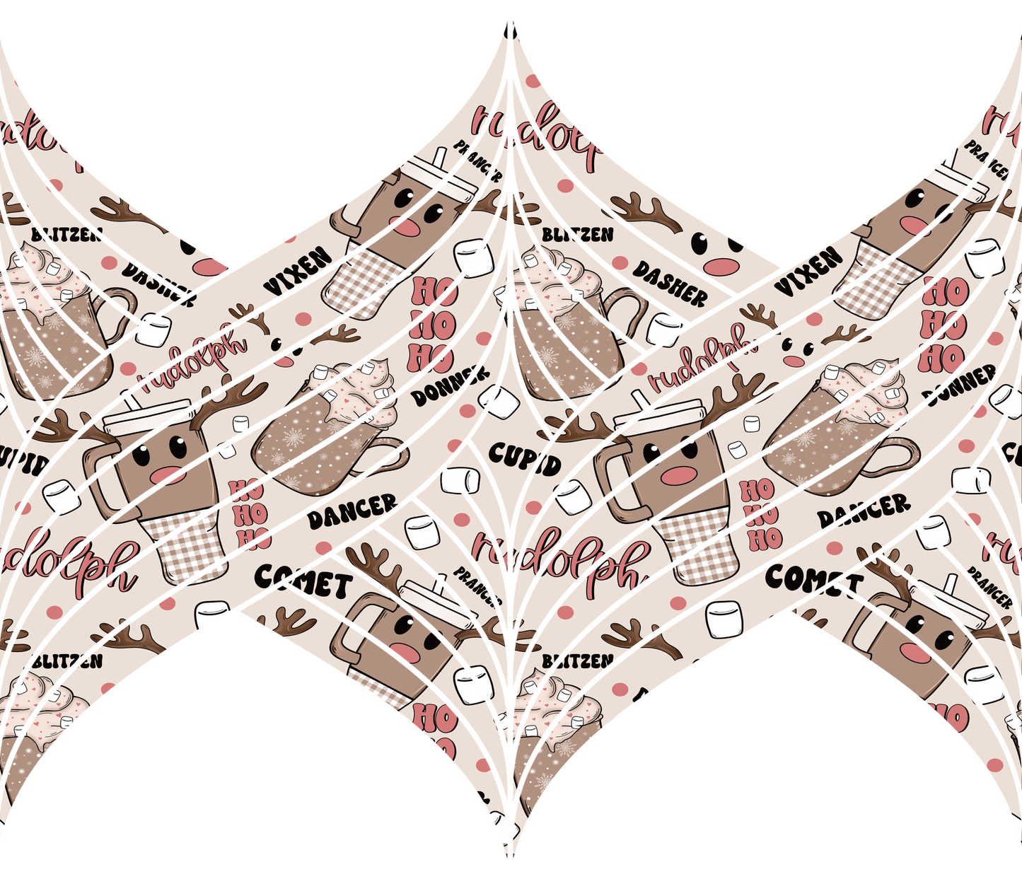 20oz UV DTF Tumbler Template - Mermaids Tail